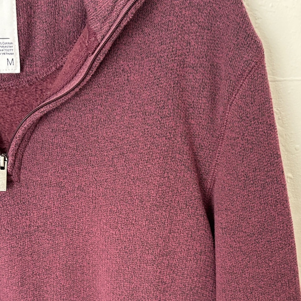 Sonoma Men's Deep Burgundy Zip-Up Sweater - Picture 10 of 13